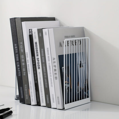 Sturdy Metal Book Ends for Home Office Decor