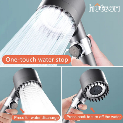 Relaxing 4-in-1 Spa Showerhead for Skin and Mind