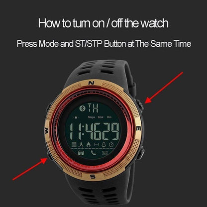 Fesara Men's Digital Fitness Tracker Watch