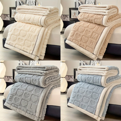 Soft Plush Coral Fleece Throw Blanket for Cozy Warmth