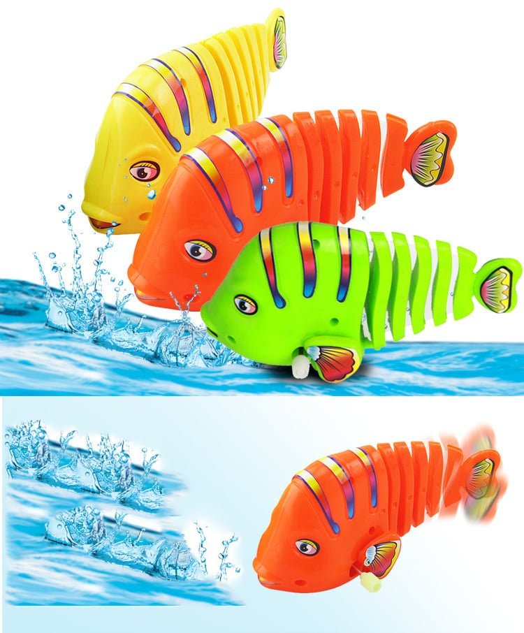 Colorful Winding Fish Shape Toy
