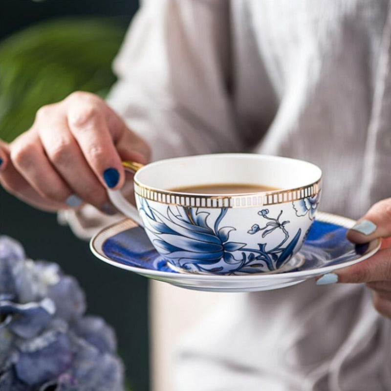 Classic English Floral Ceramic Tea Set