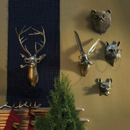 Fun Animal Head Wall Art – Colorful Home Decoration