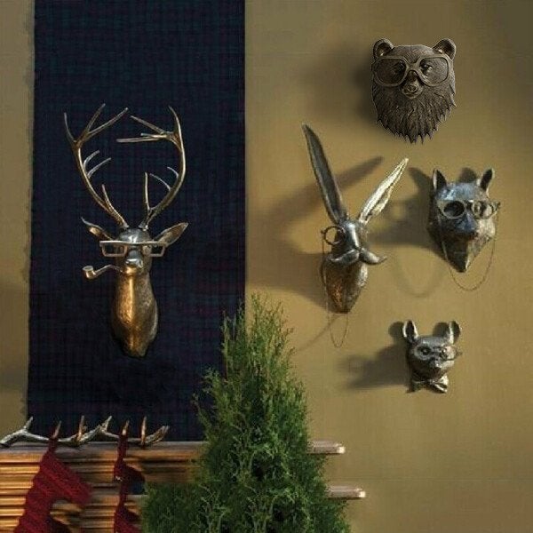 Stylish Animal Head Wall Art for Home Decor