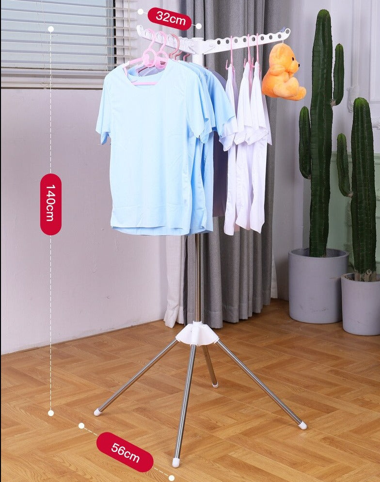 Compact Folding Metal Clothes Drying Rack