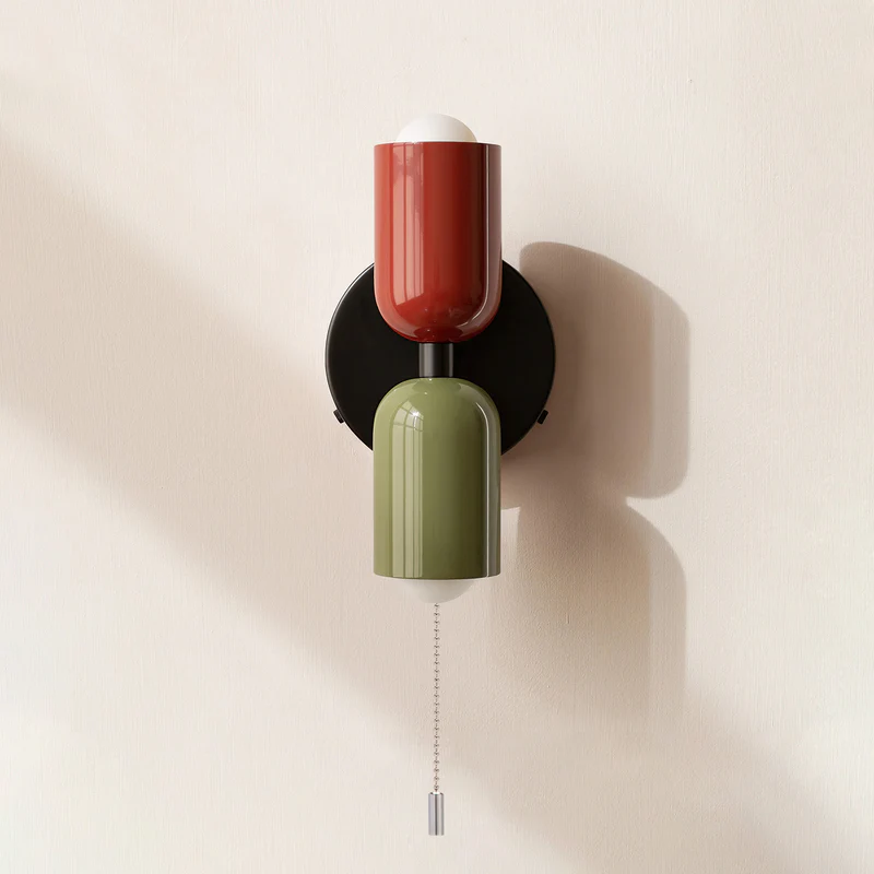 Contemporary Dual Head Wall Lamp