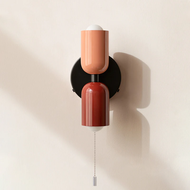 Contemporary Dual Head Wall Lamp