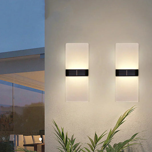 Bright Outdoor Solar Powered Wall Light - Fesara