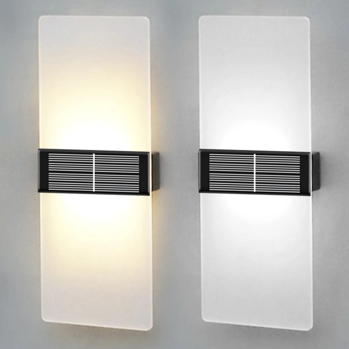 Solar Garden Lights - Modern Weather-Resistant Outdoor Wall Lamp-5