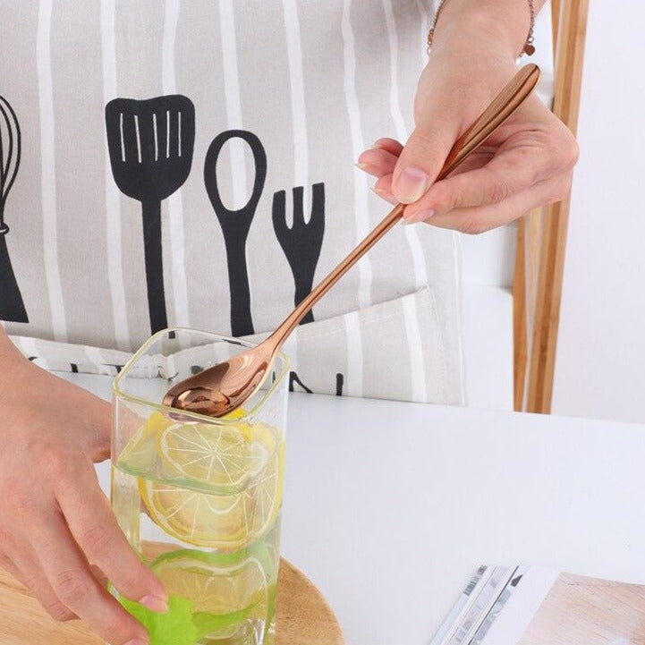 Luxury Gold Dessert Spoon - Fesara