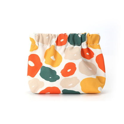 Compact Travel Wallet with Red Gemstones