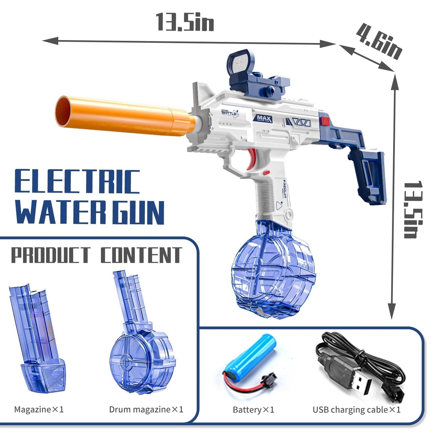 Squirt Fun Water Blaster Gun