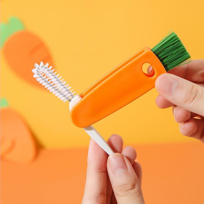 Practical 3-in-1 Cup Lid Cleaning Brush Tool