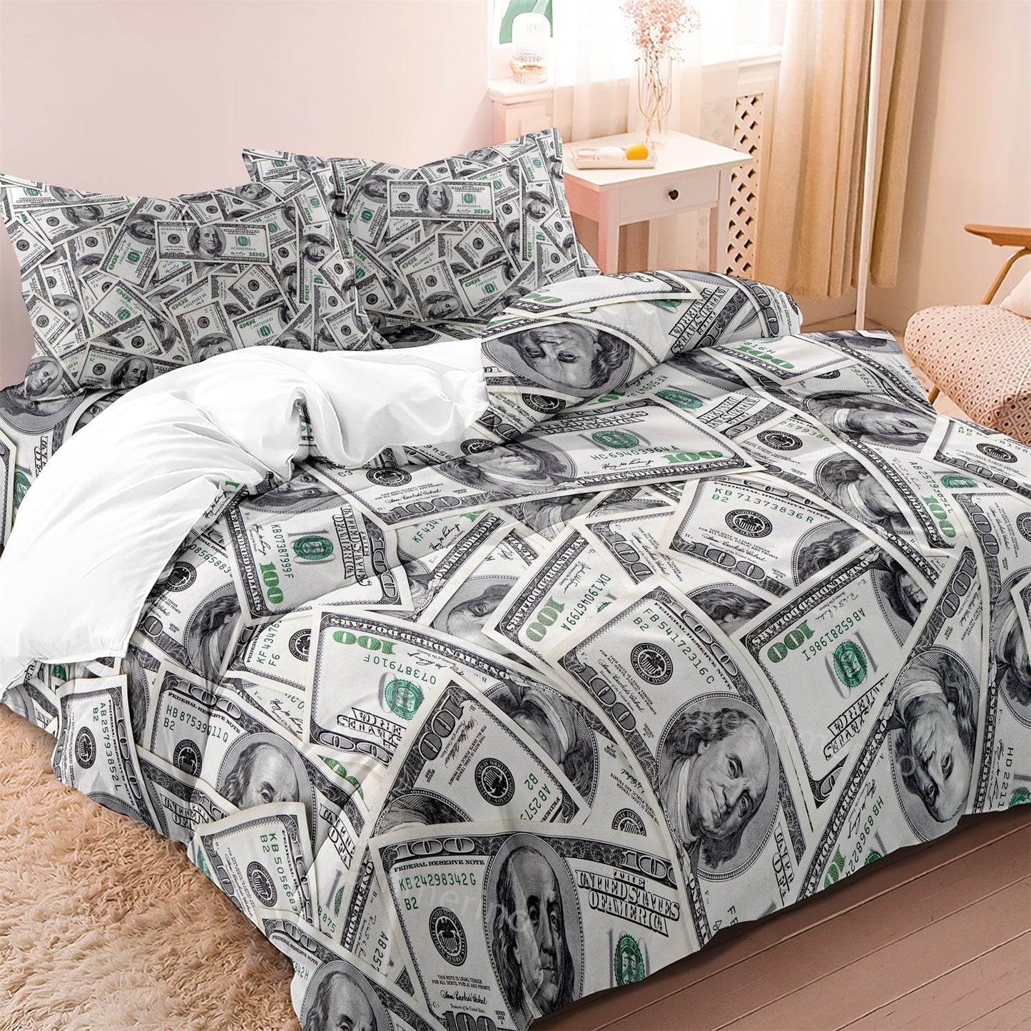 Luxury Money Theme Kids Bedding Set