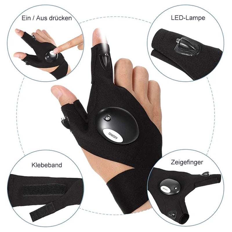 Colorful LED Light Up Gloves
