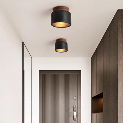 Rustic Stone Effect Ceiling Light