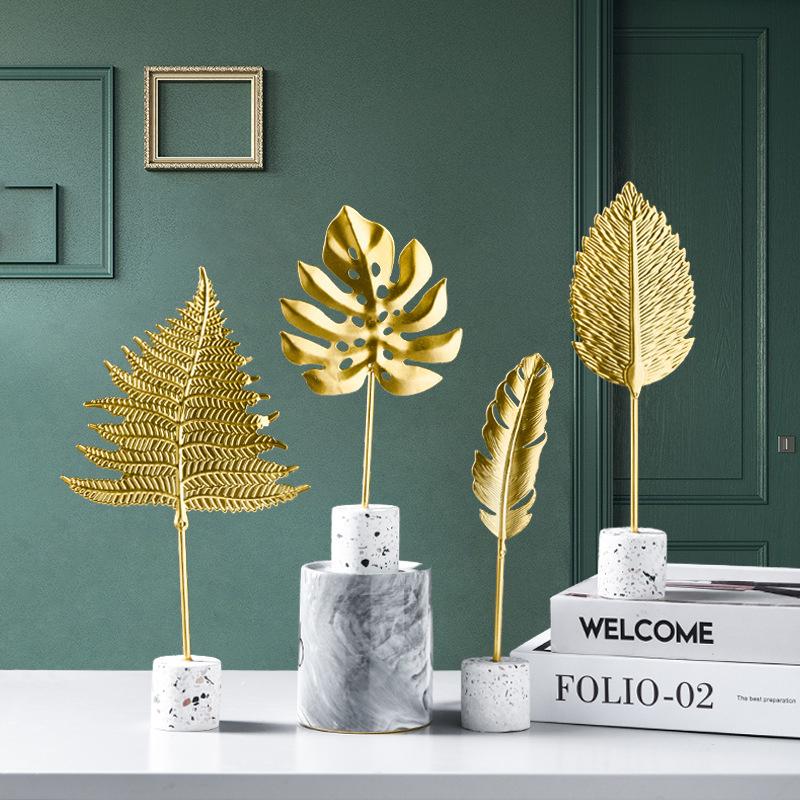 Luxury Gold Leaf Christmas Decorations - Fesara