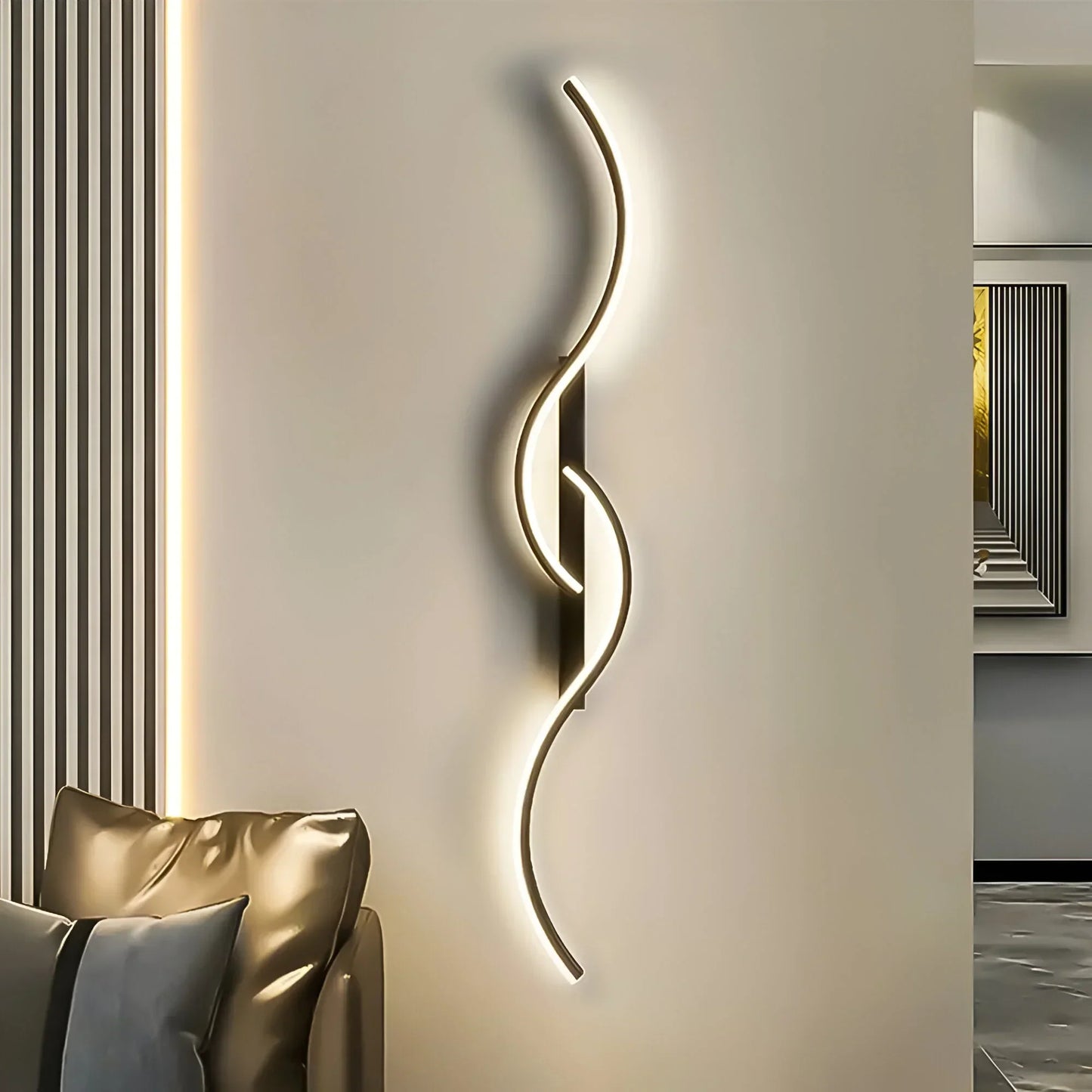 Modern Arc Shaped Wall Lamp