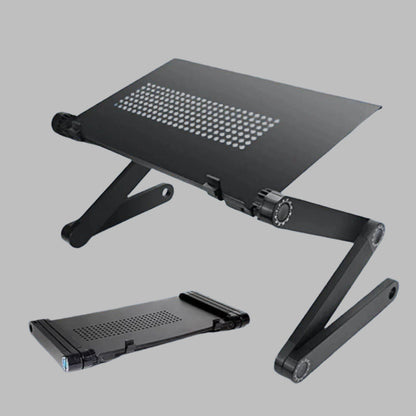 Portable Folding Laptop Desk Stand with Cooling Fan