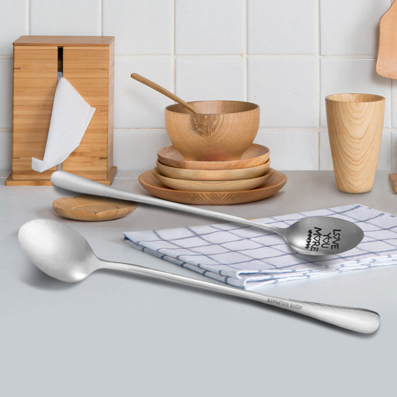 Fesara Personalized Romantic Engraved Spoon