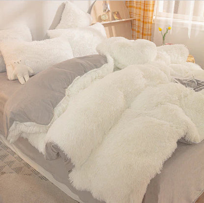 Pastel Color Plush Duvet Cover