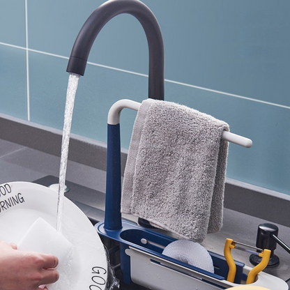 Space Saving Kitchen Sink Caddy with Quick Drain Tray