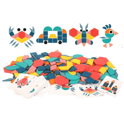 Colorful Geometric Puzzle Toy