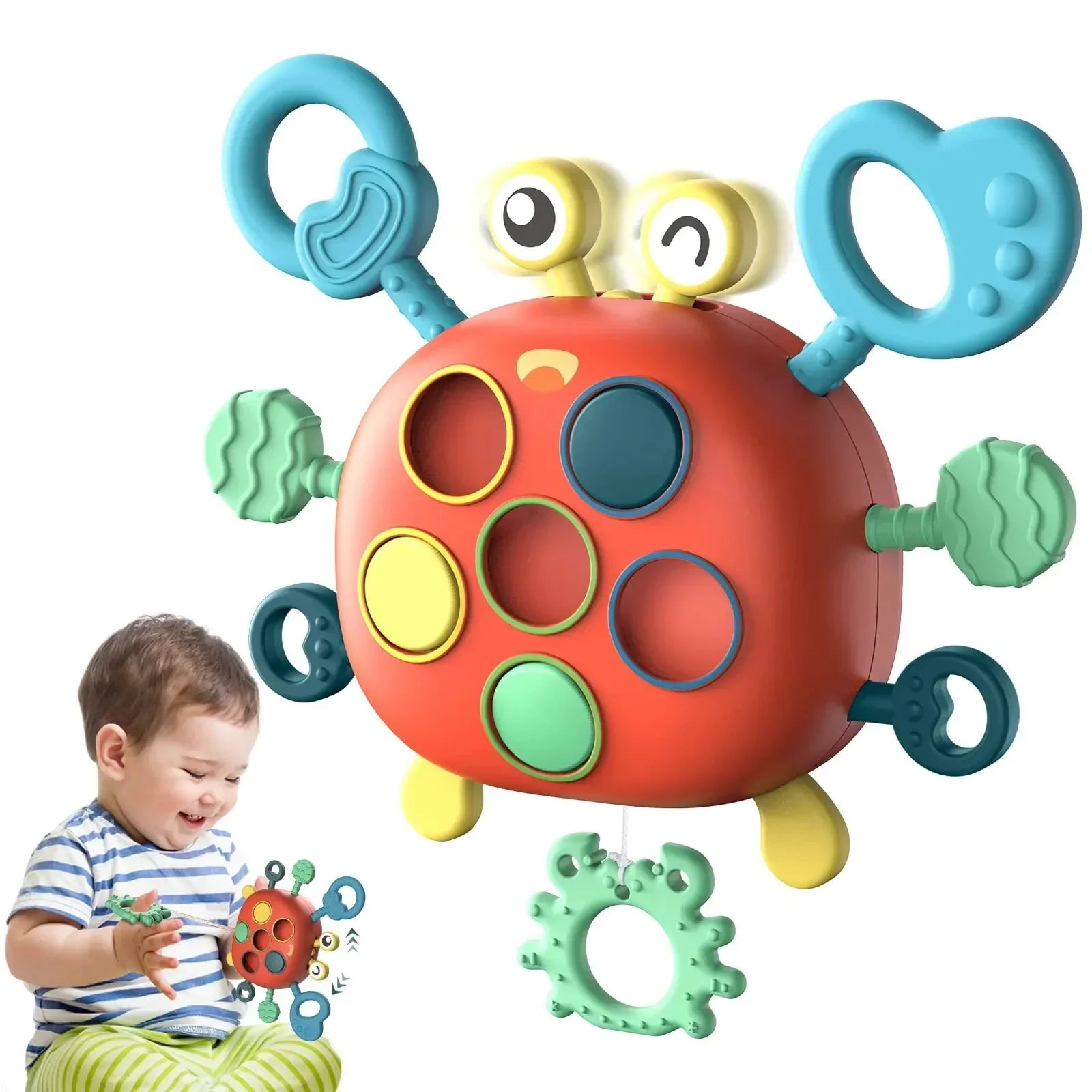 Vibrant Sea Crab Plush Toy - Fesara