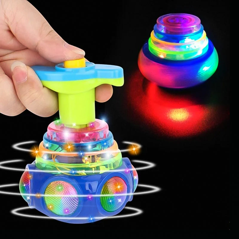 Fun Musical Spin Top Toy with Launcher - Fesara