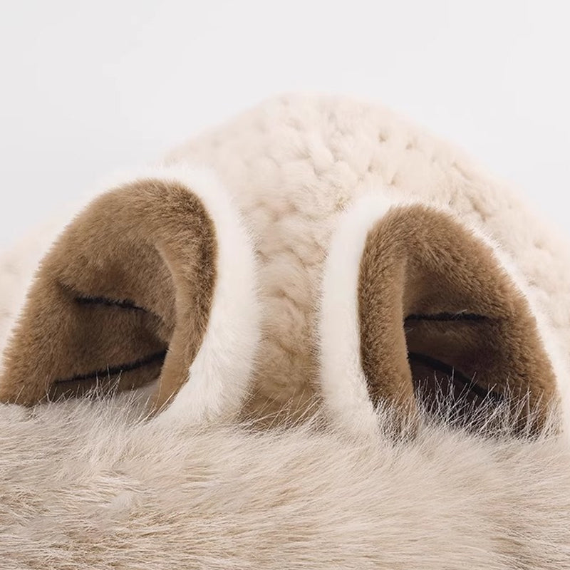 Cute Fox Ears Beanie and Scarf Set