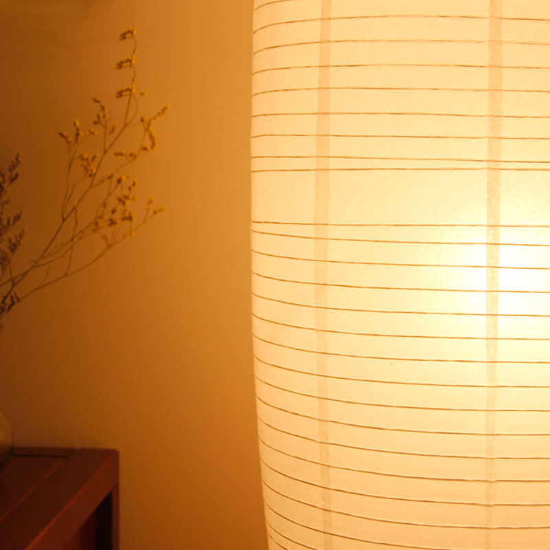 Tall Slim Paper Shade 2-Light Floor Lamp