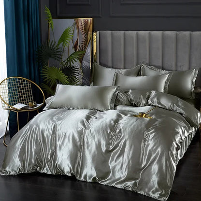 Soft Silk Bedding Set - Elegant Satin Sheets