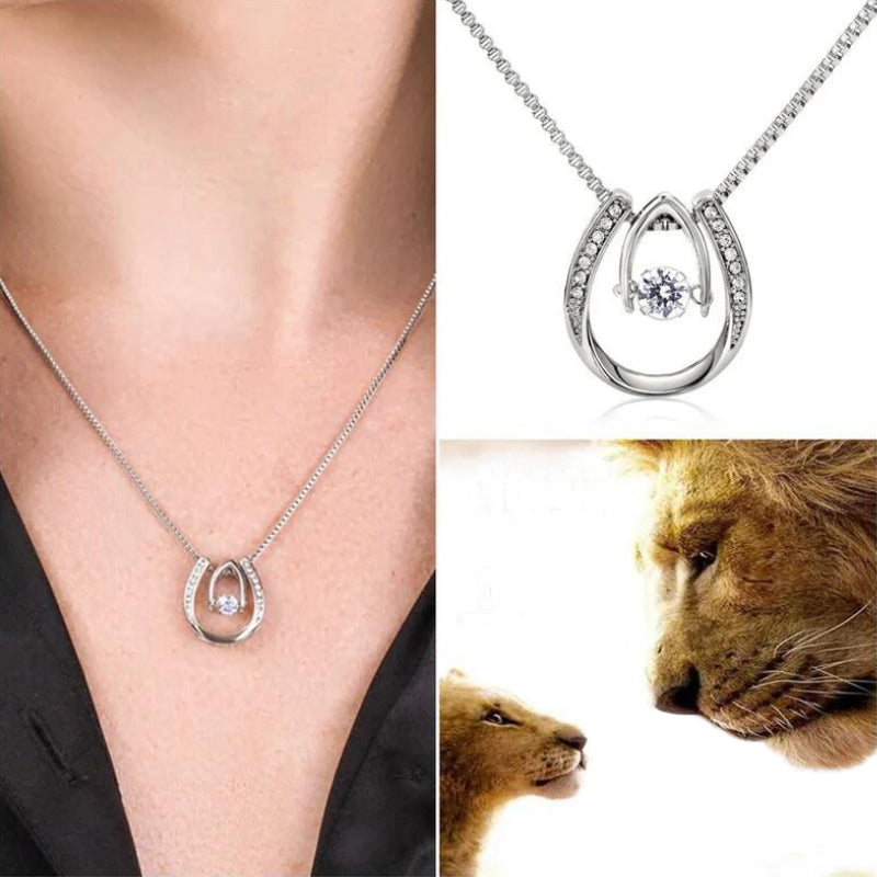 Lucky Horse Shoe Pendant Necklace