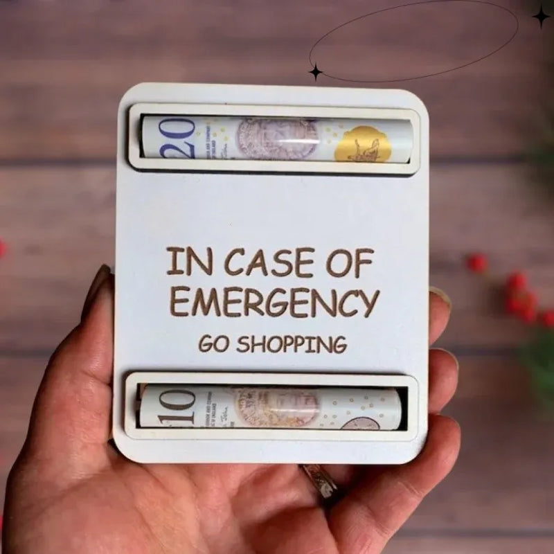Wooden Holiday Money Clip Ornament