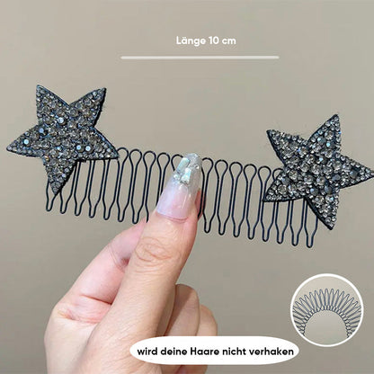 Delicate Clear Star Hair Clip - Fesara