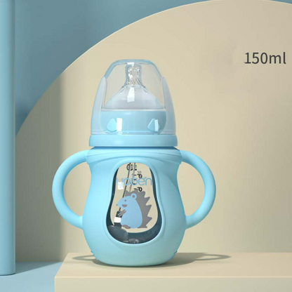 Baby Sippy Bottle with Handles - Soft Silicone & Cute Designs - Fesara
