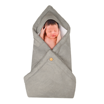Cozy Baby Hooded Blanket - Soft Newborn Swaddle Wrap