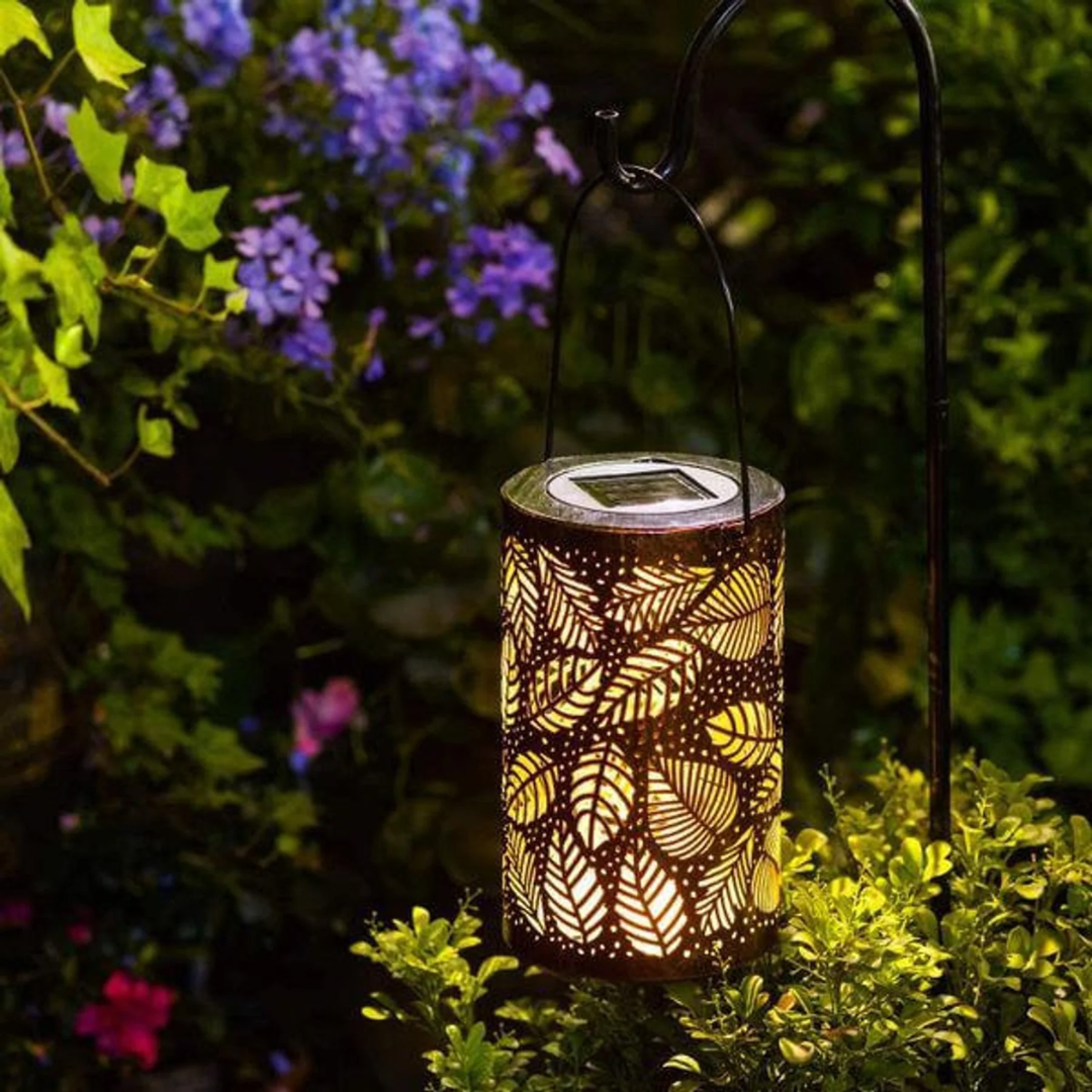 Garden Solar Powered Leaf Design Lamp
