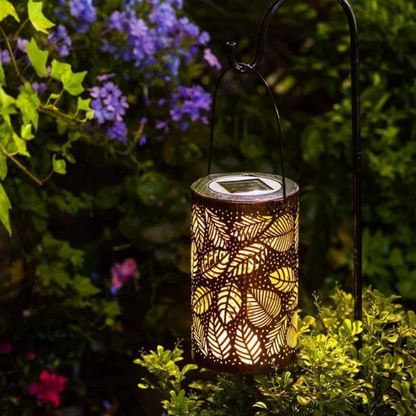 Garden Solar Powered Leaf Design Lamp