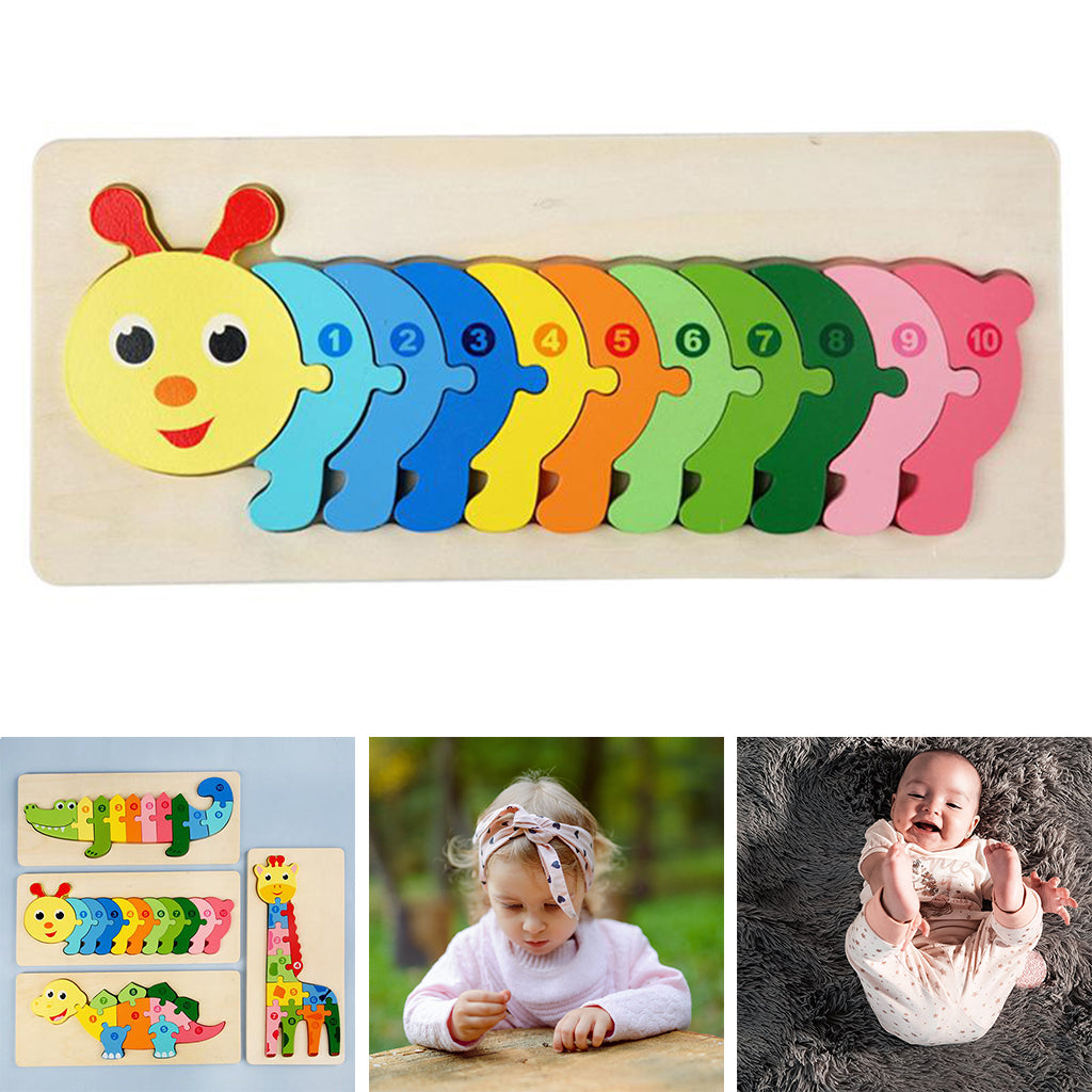 Fun Learning Wooden Toddler Puzzle Toy