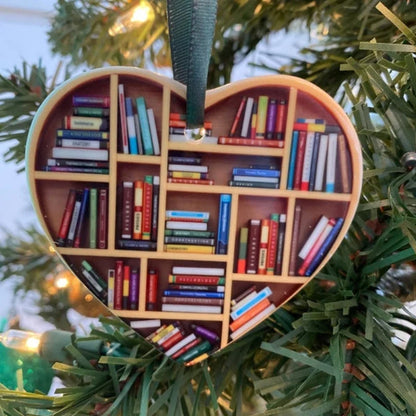 Lovely Heart Shaped Bookcase Decor