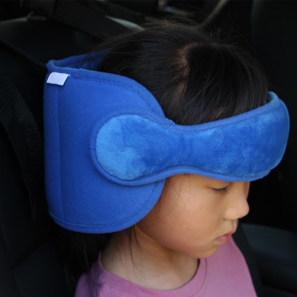 Kids Car Headrest Pillow - Soft Adjustable Travel Cushion