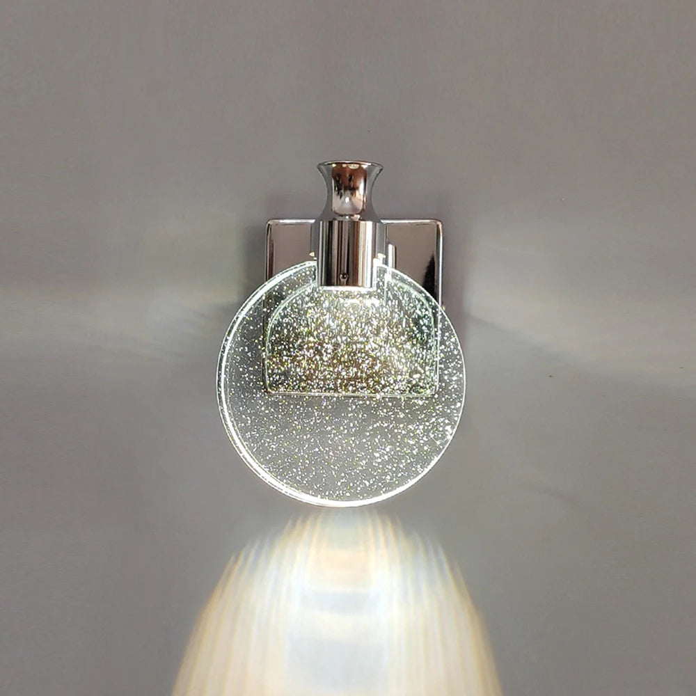 Round LED Wall Lamp Soft Glow 13-16cm Diameter