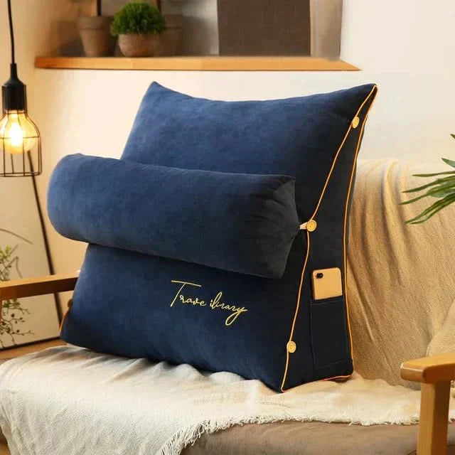Contour Back Support Pillow with Built in Neck Rest