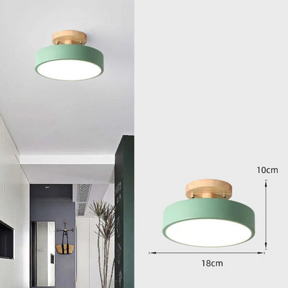 Natural Wood Modern LED Light Fixture - Fesara