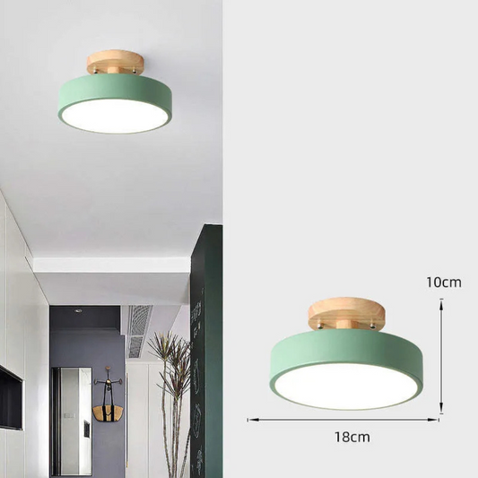 Natural Wood Modern LED Light Fixture - Fesara