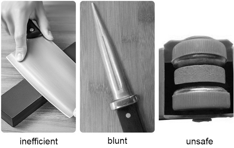 Easy Sharp Electric Knife Sharpener with 6 Replacement Stones