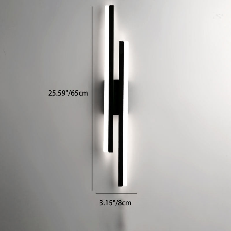 Slim LED Wall Light | Modern Iron Fixture | Adjustable Brightness