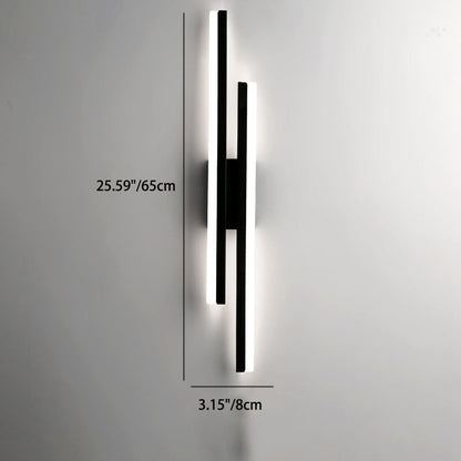 Slim LED Wall Light | Modern Iron Fixture | Adjustable Brightness