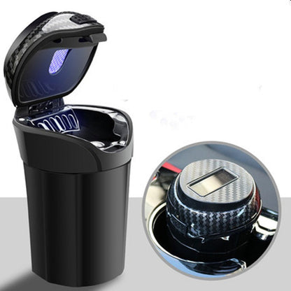 Portable Car Ashtray with LED Light and Lid